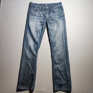 Mark Anthony jeans slim fit men's size 30X32 hard washed denim blue